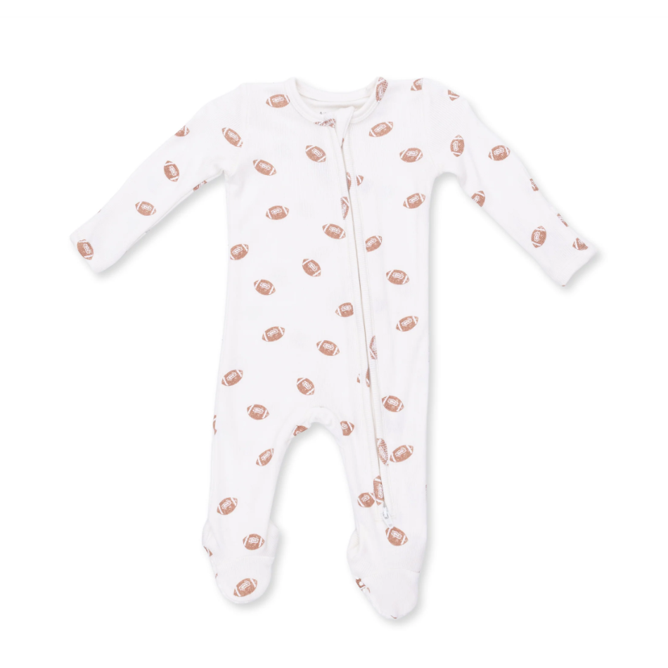2 Way Zipper Footie Mini Footballs