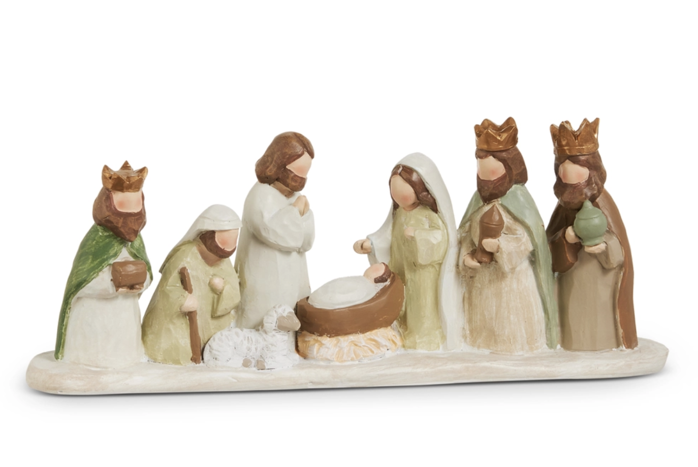 4" Earthtone Nativity