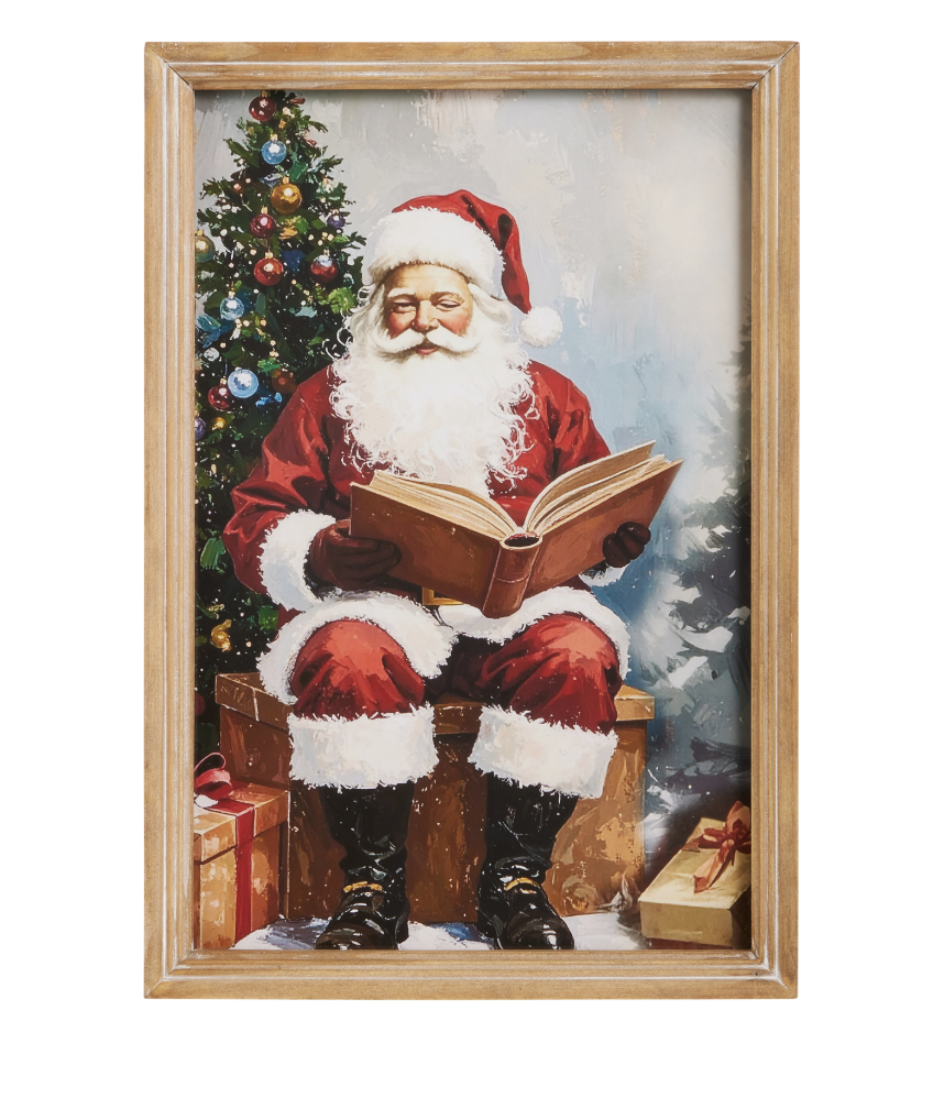 16" Kris Kringles Nice List Wall Art