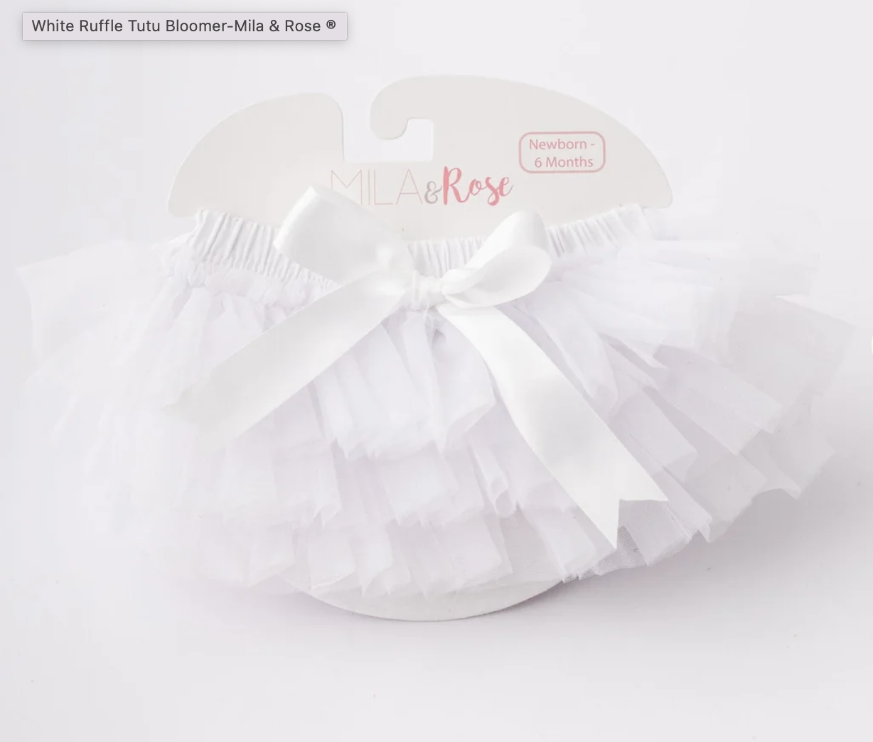 Ruffle TuTu Bloomer White