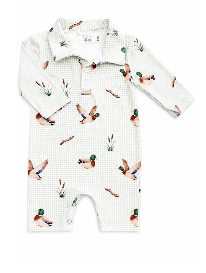 Duck Pond LS Polo One Piece