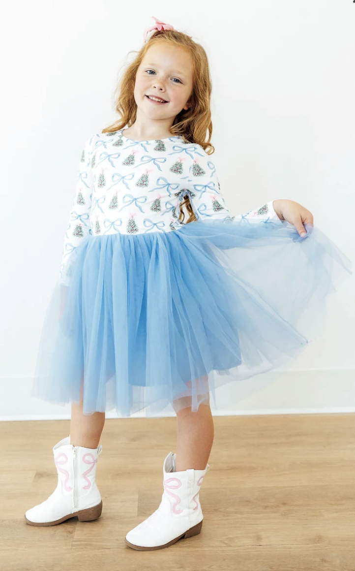 Coquette Christmas LS TuTu Dress