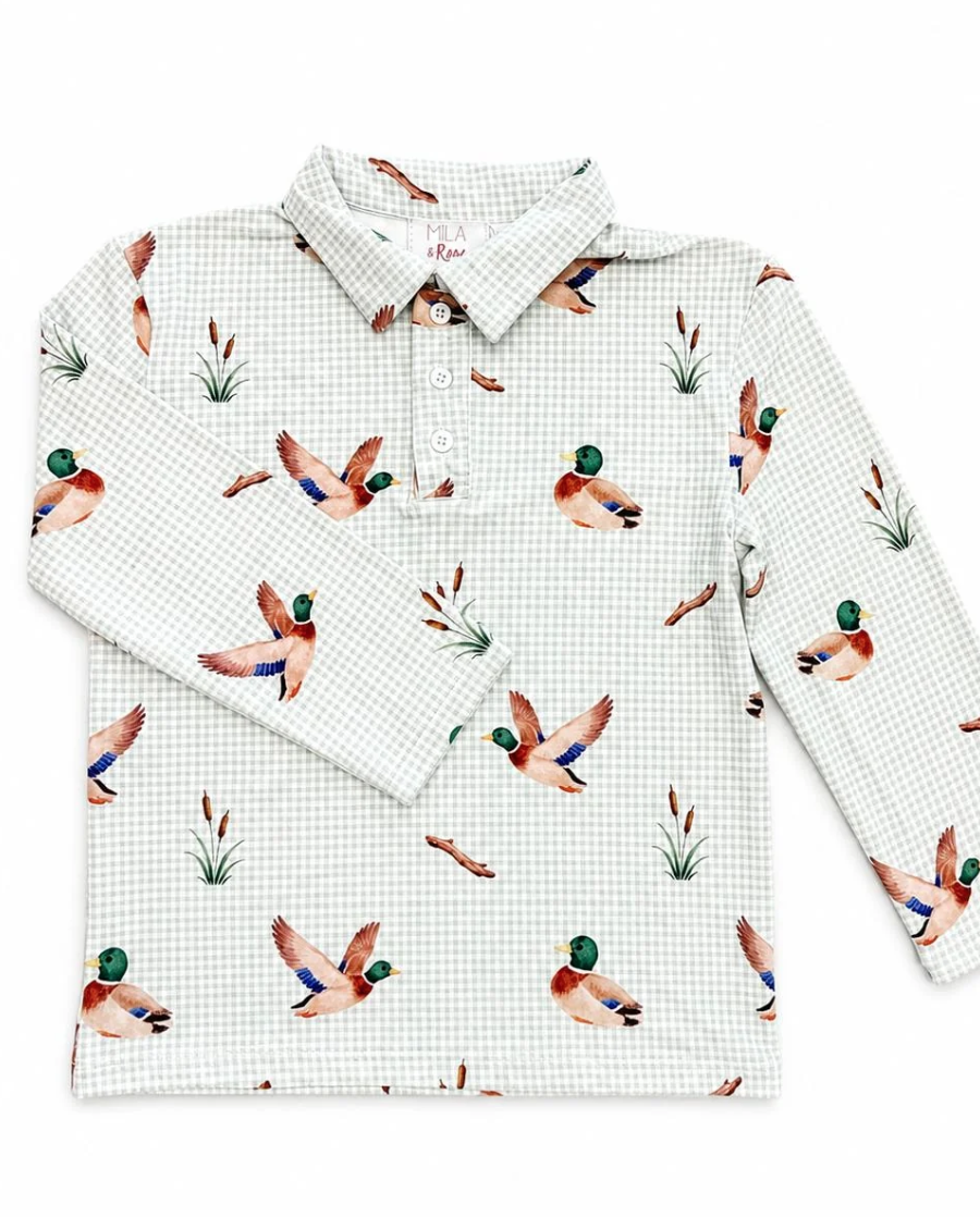 Duck Pond LS Polo