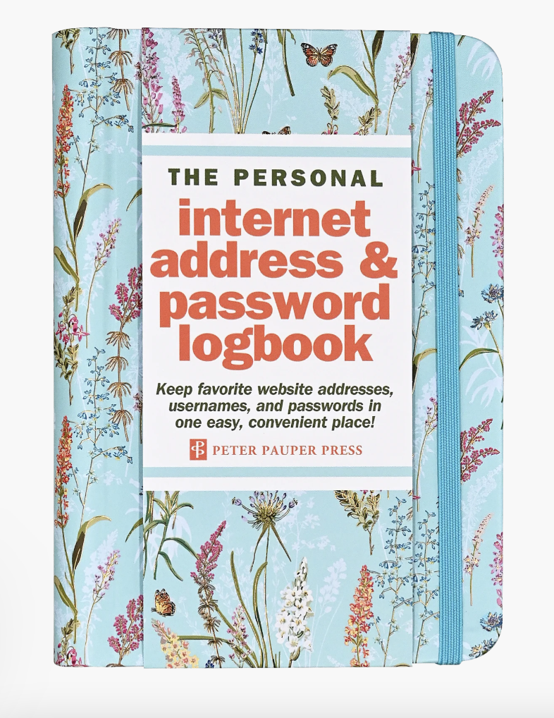 Blooms & Butterflies Internet Address & Password Book