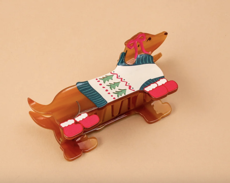 Dashing Dachshund Shape Up Claw Clip