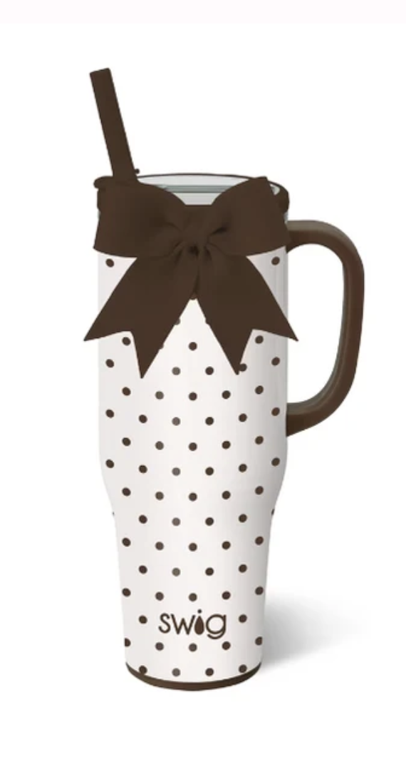 Mocha Dots Mega Mug 40oz
