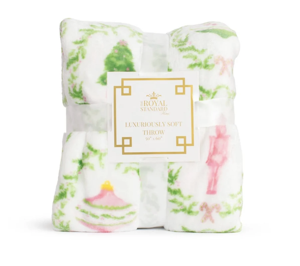Nutcracker Trellis Throw Blanket 50x60
