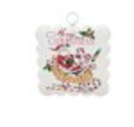 Mini Becks Scalloped Santa & Sleigh