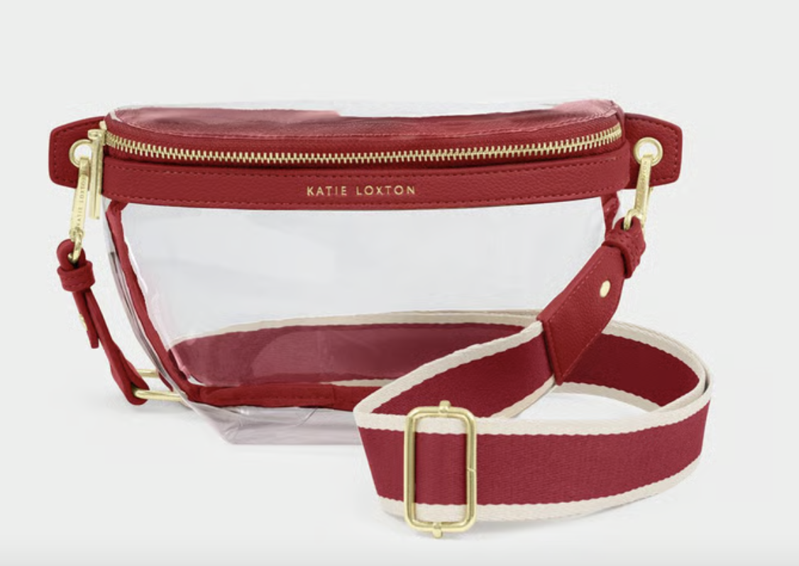 Stadium Belt Bag Burgundy/Clear
