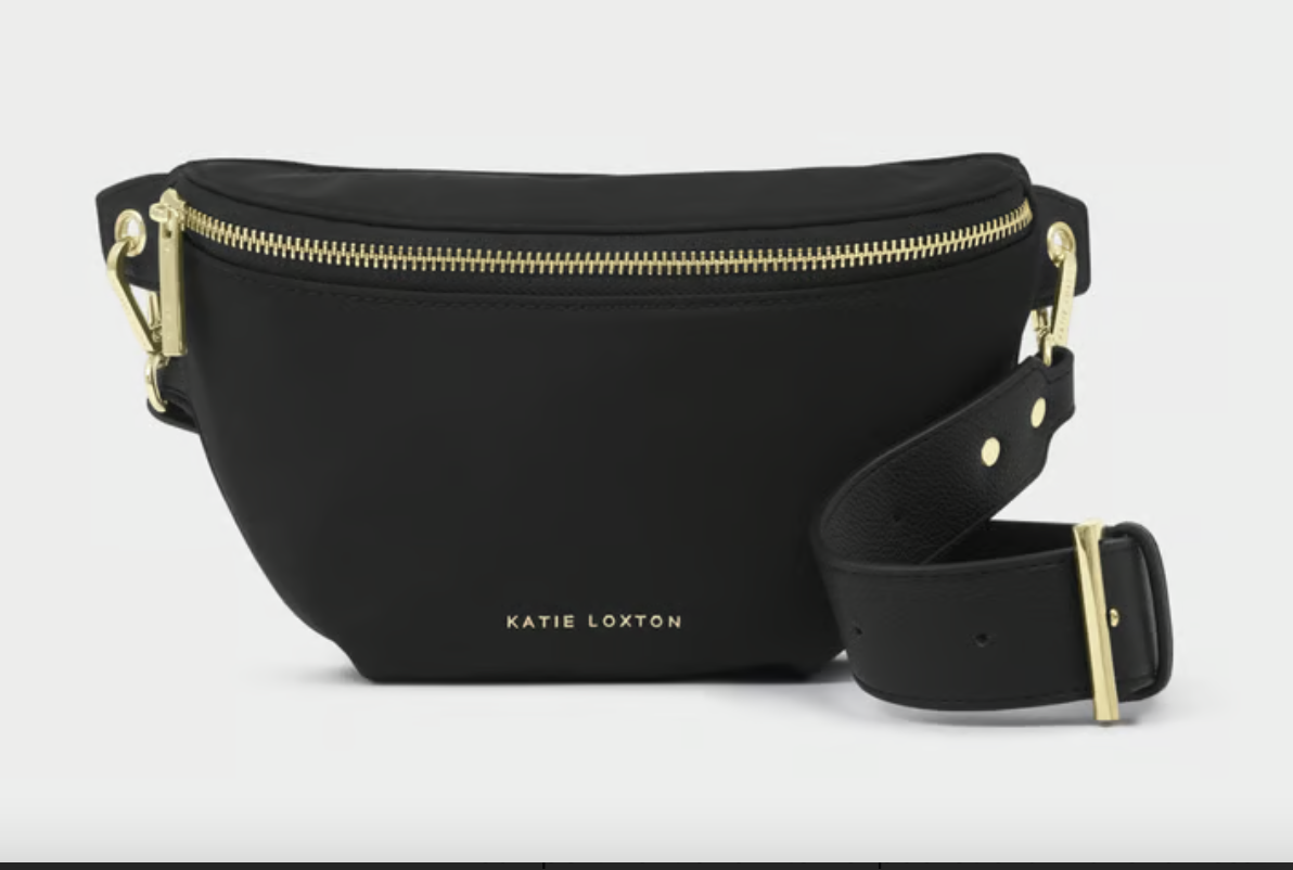 Nylon Luxe Belt Bag Black