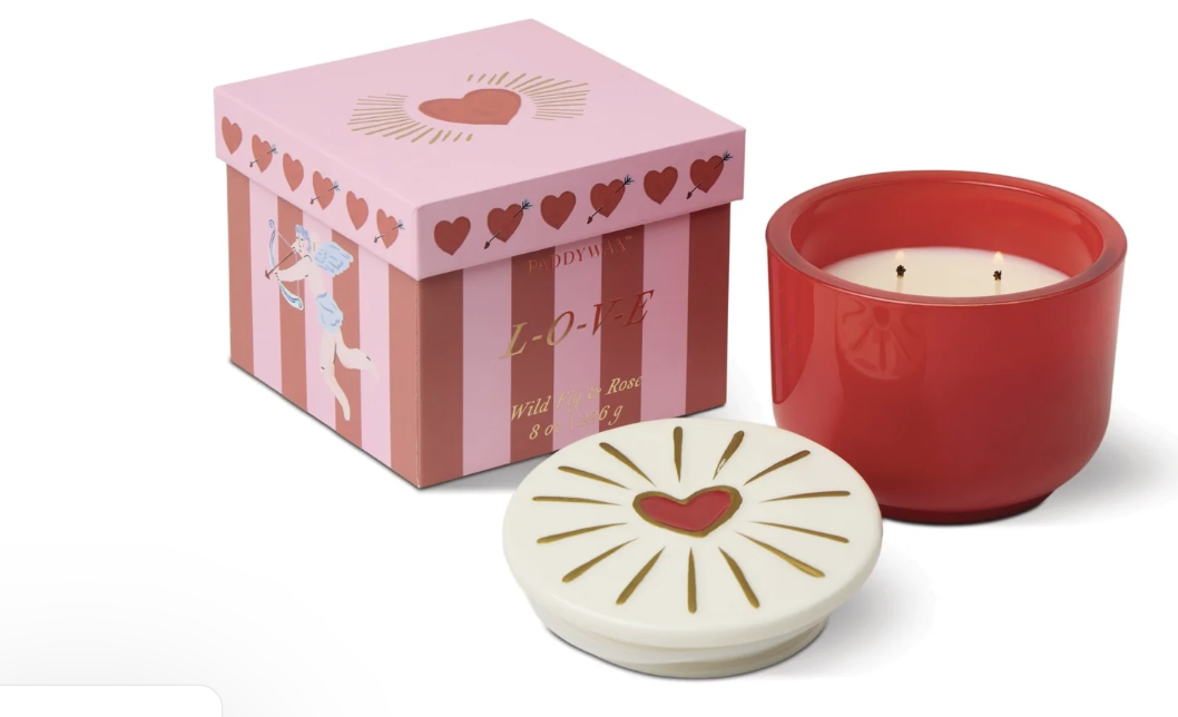 8oz Charmed Heart Candle Wild Fig & Rose