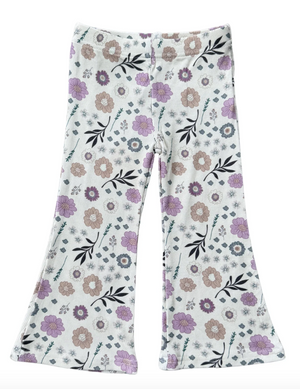 Flare Pants Winter Floral