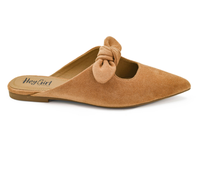 Knotty But Nice Camel Faux Suede