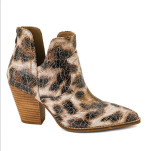 Smoke Show Sand Cracked Leopard Boots