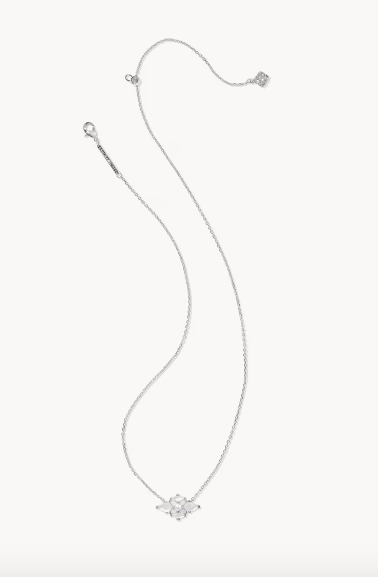 Abbie Crystal Pendant Nickel Rhod Neutral Mix