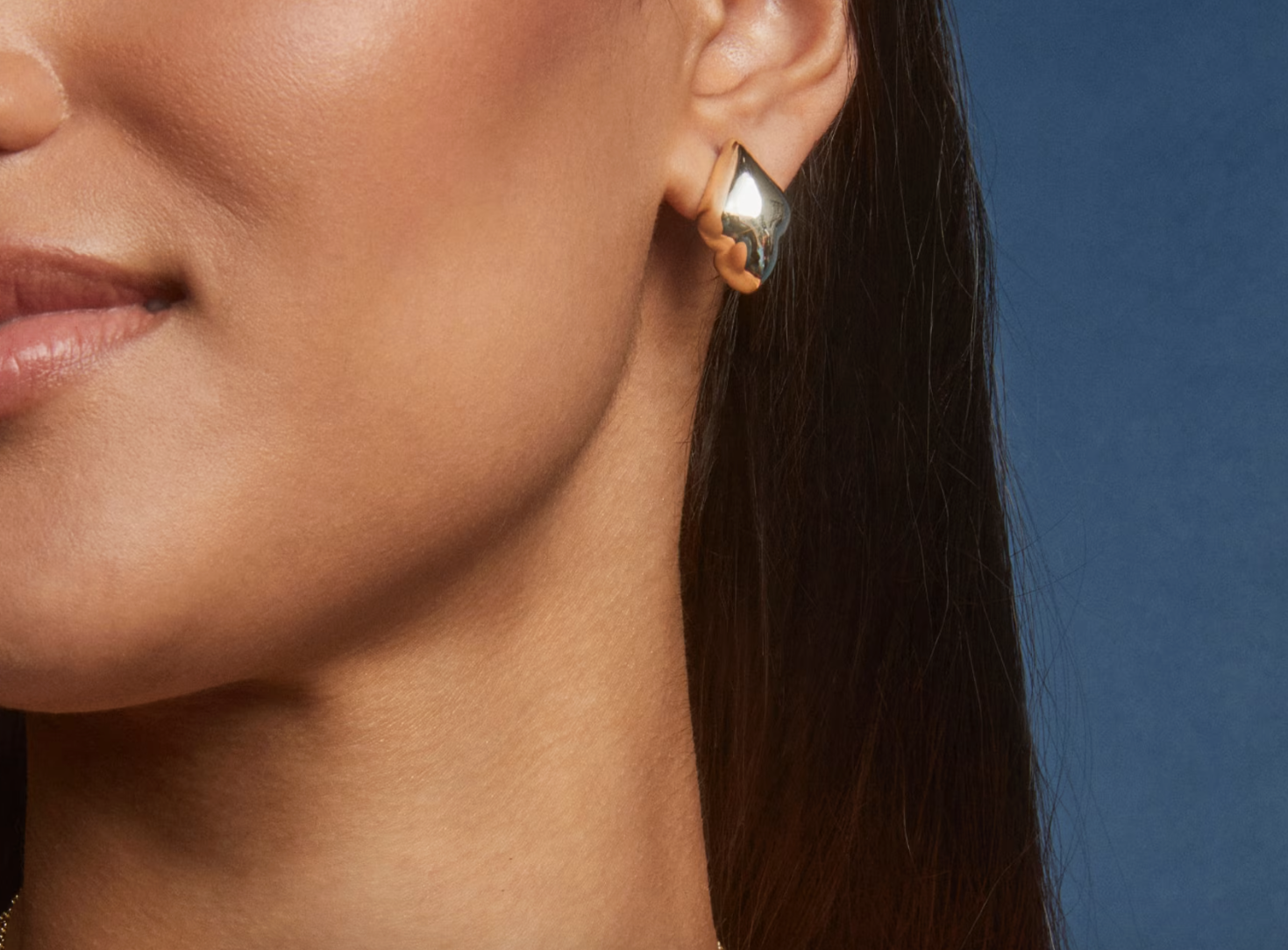 Adeline Metal Stud Ear Gold