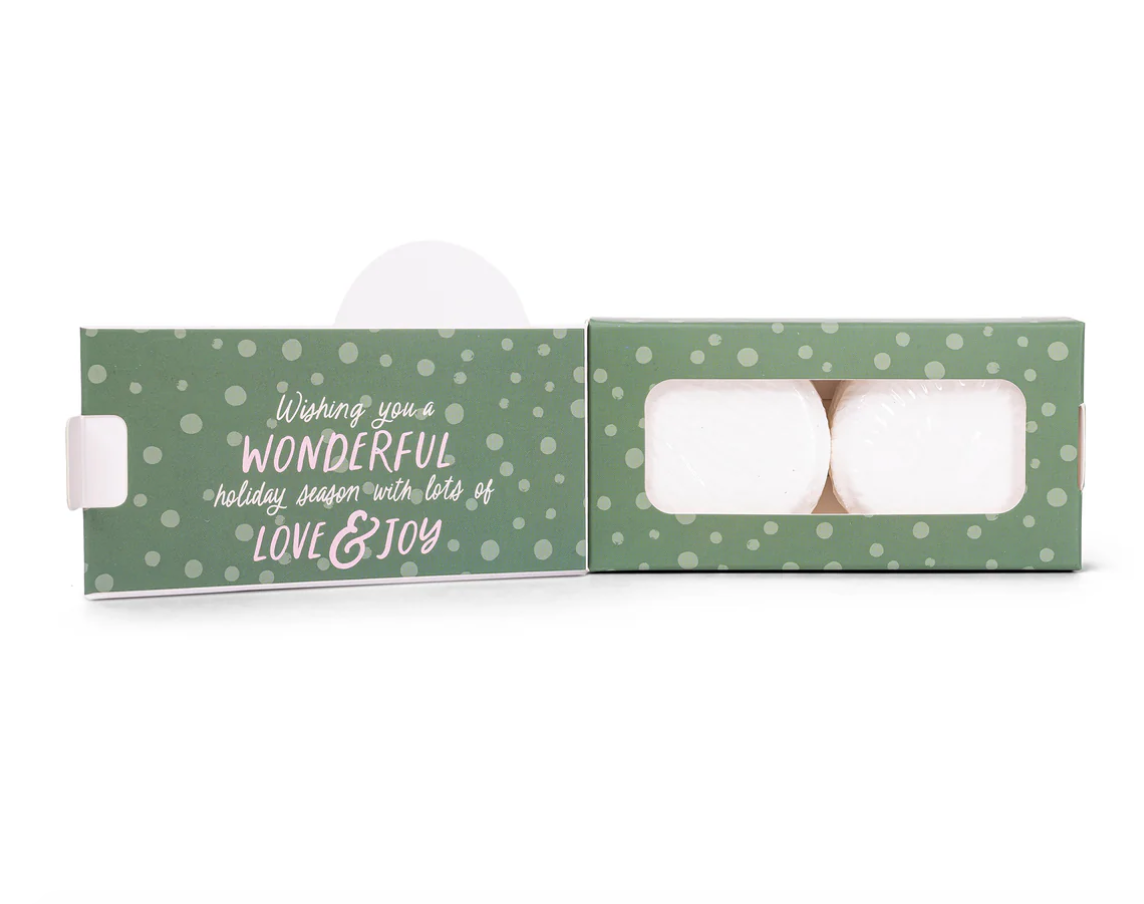 Candy Cane Christmas Shower Steamer Gift Set Wonderful Time