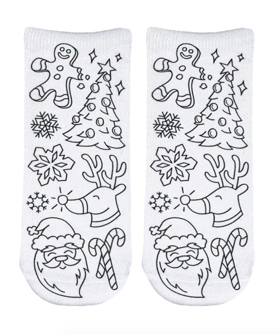 Coloring Christmas Socks