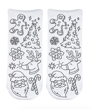 Coloring Christmas Socks