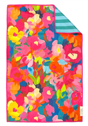 Etching Reversible Hand Towel