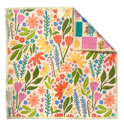 Tea Garden Reversible Washcloth