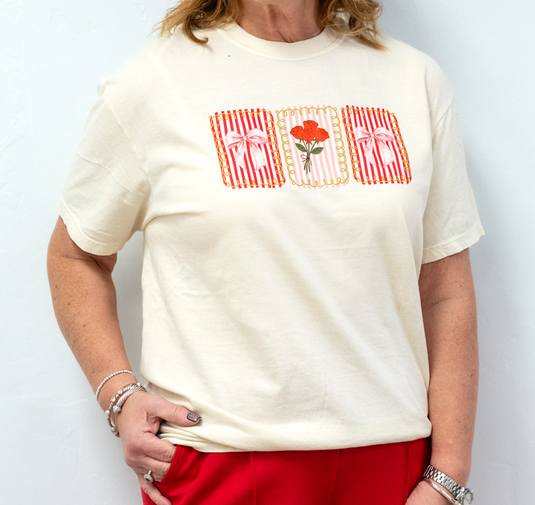 Adult Mi Amor Graphic Tee Off White