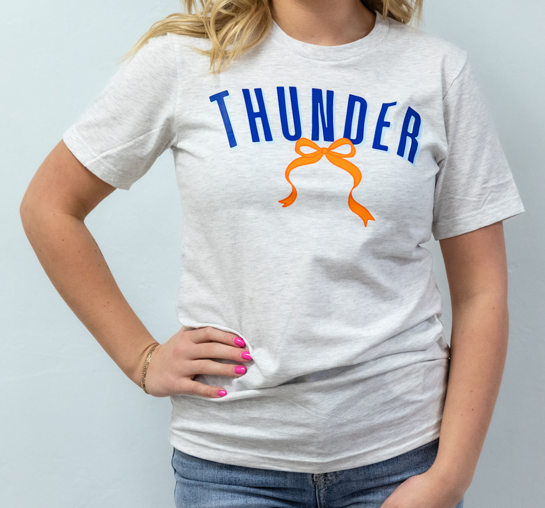 Adult Thunder Bow Graphic Tee Grey