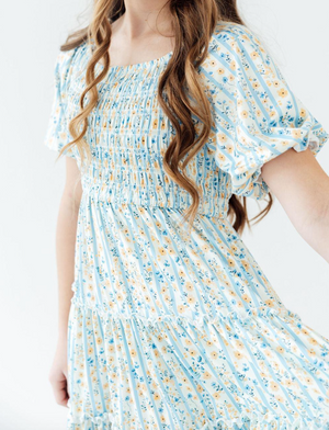 Buttercup Blooms Smocked Ruffle Dress