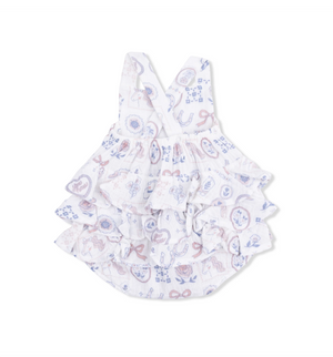 Ruffle Sunsuit Country Western Heirlooms