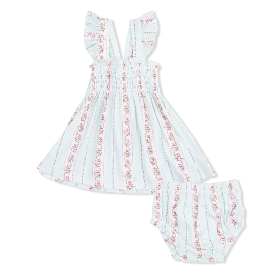 Smocked Top With Bloomer Antoinette Stripe