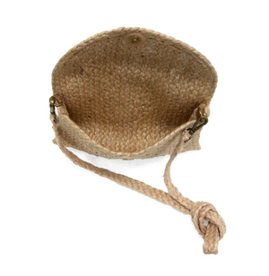 LaLa Top Handle Jute Crossbody