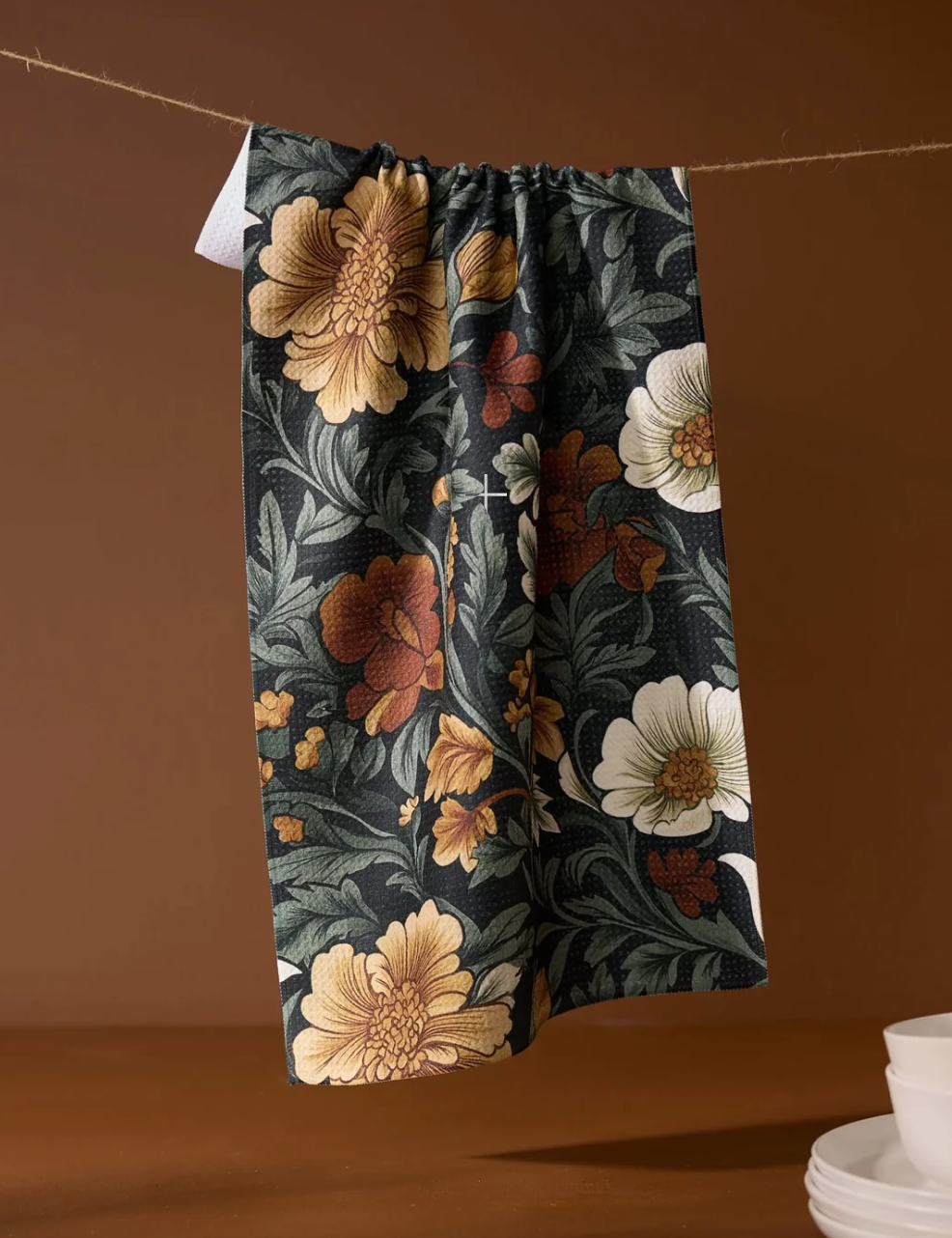 Classic Floral Kitchen Tea Towel