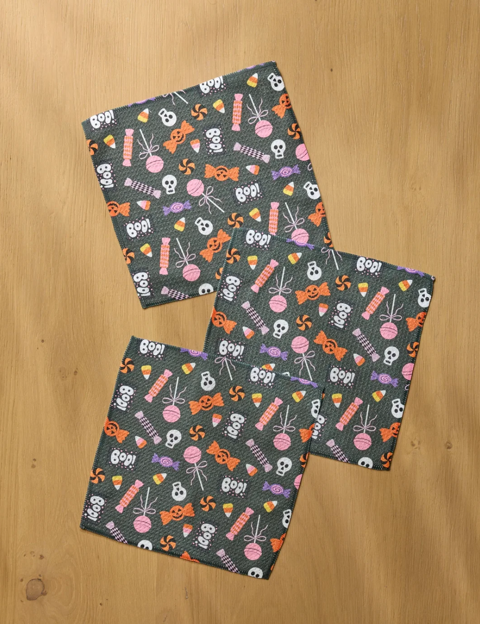 Spooky Sweets Black Dishcloth