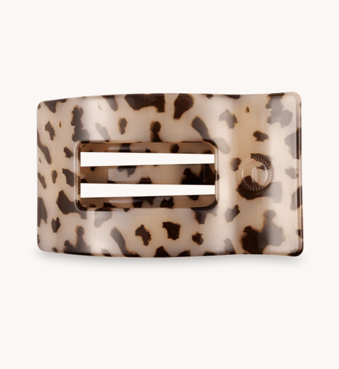 Blonde Tortoise Medium Flat Rectangle Hair Clip