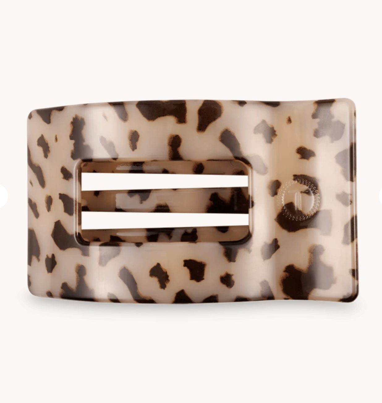 Blonde Tortoise Large Flat Rectangle Hair Clip