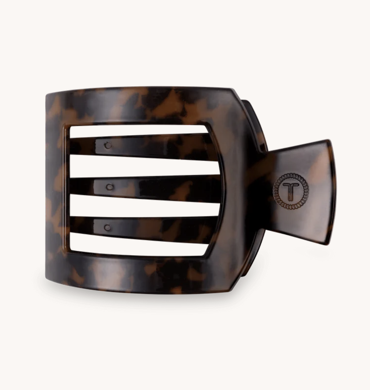 Tortoise Large Flat Square Hair Clip