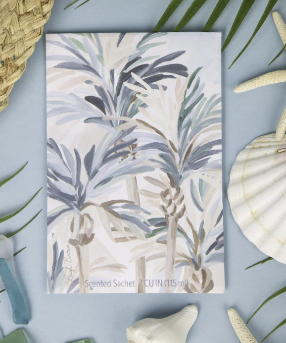 Painted Palms Scented Sachet