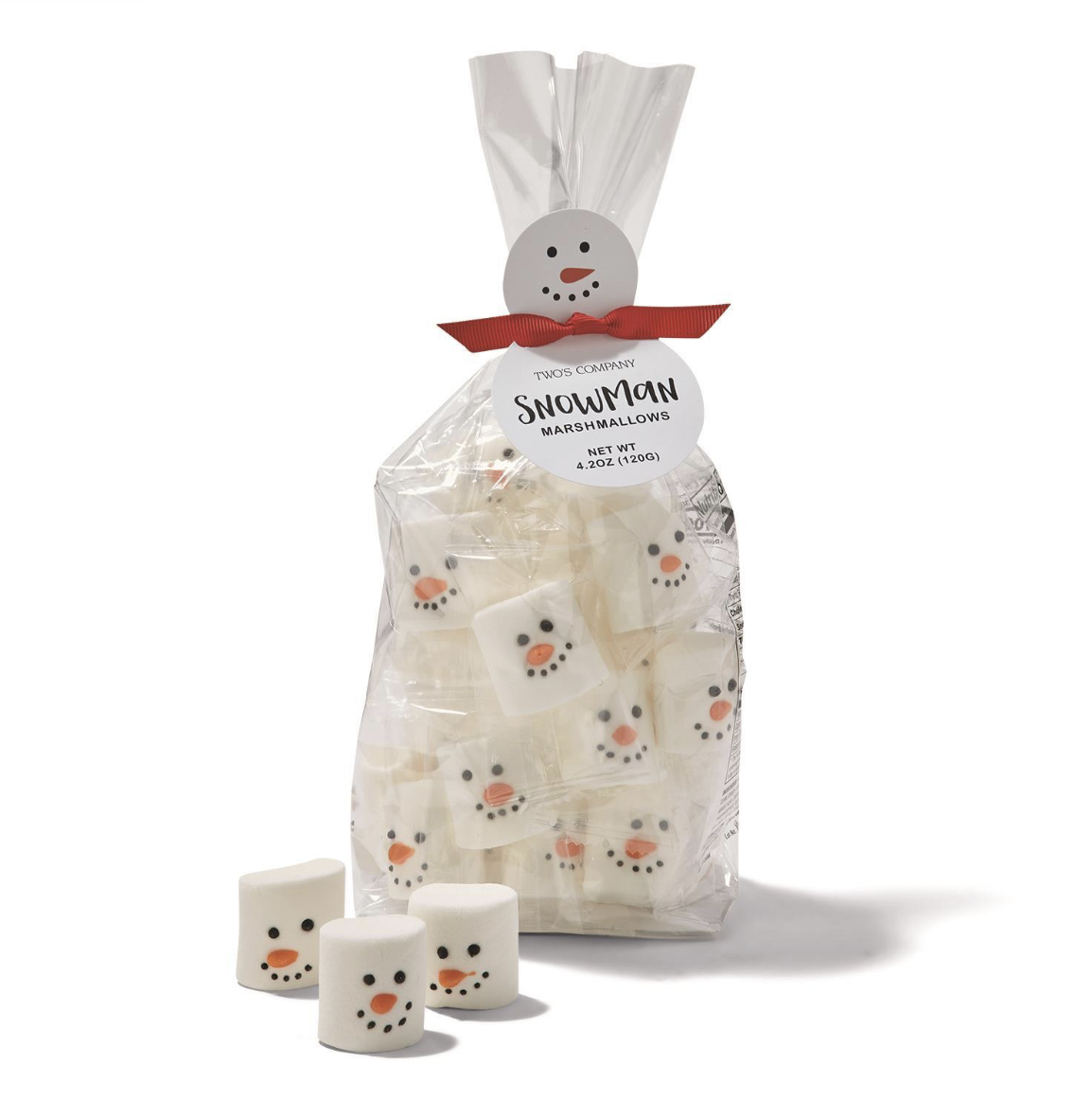 Snowman Marshmallow Candy In Gift Bag
