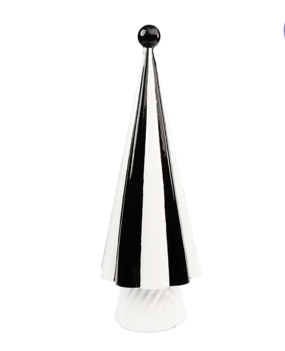 Black & White Standing Tree Finial