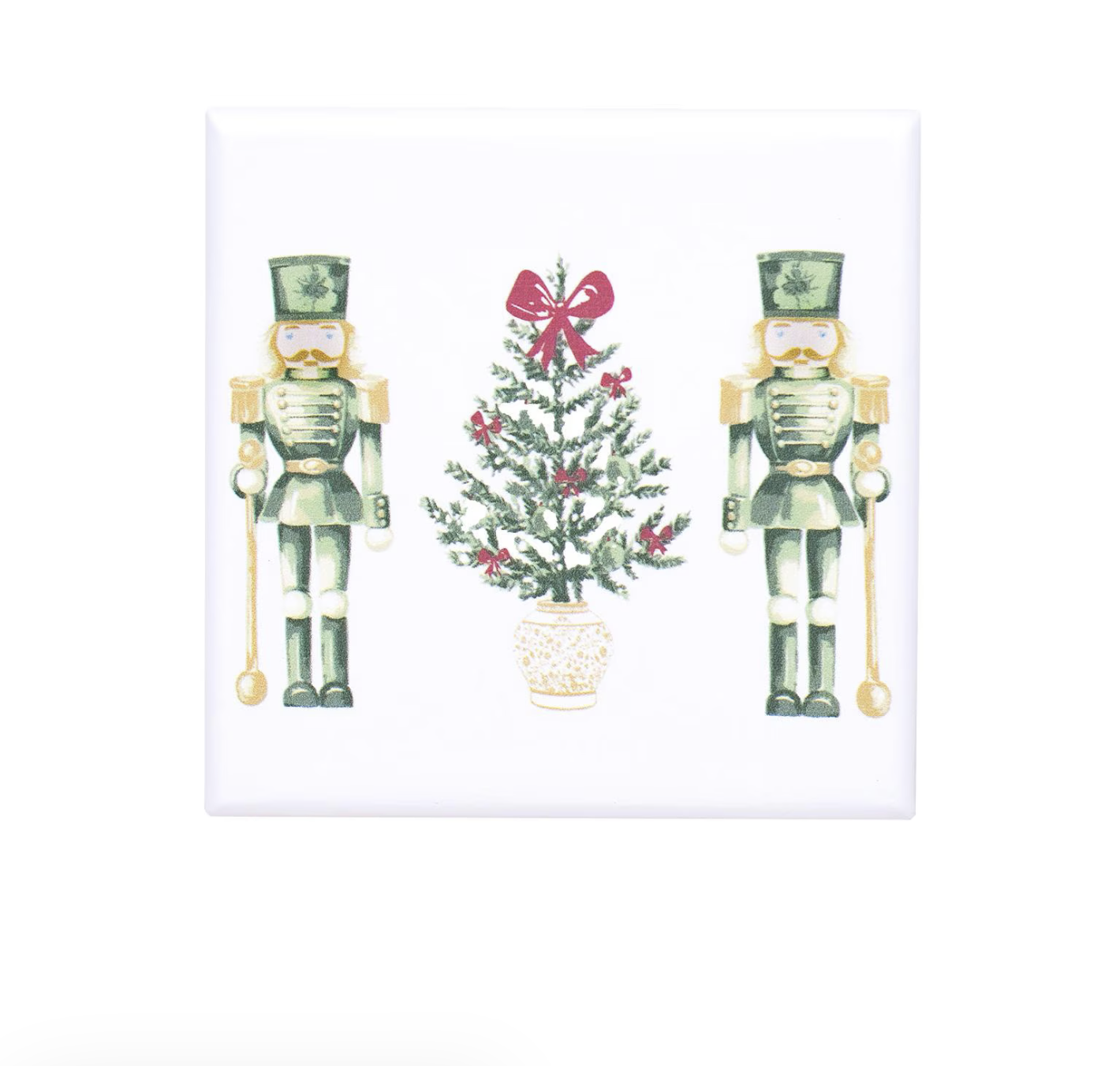 Watercolor Nutcracker Block Art 4x4 Multi
