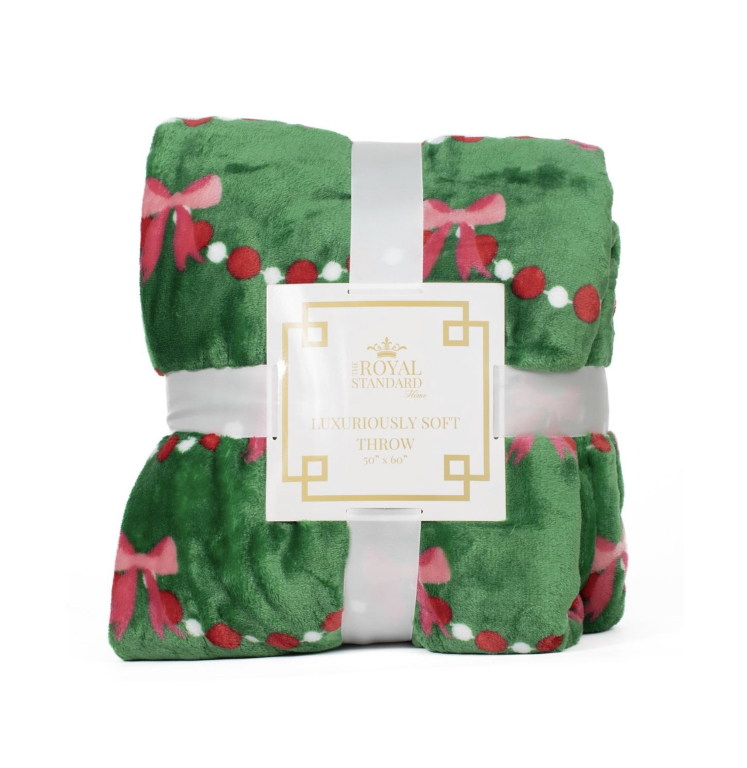 Bow Garland Throw Blanket 50"x 60"