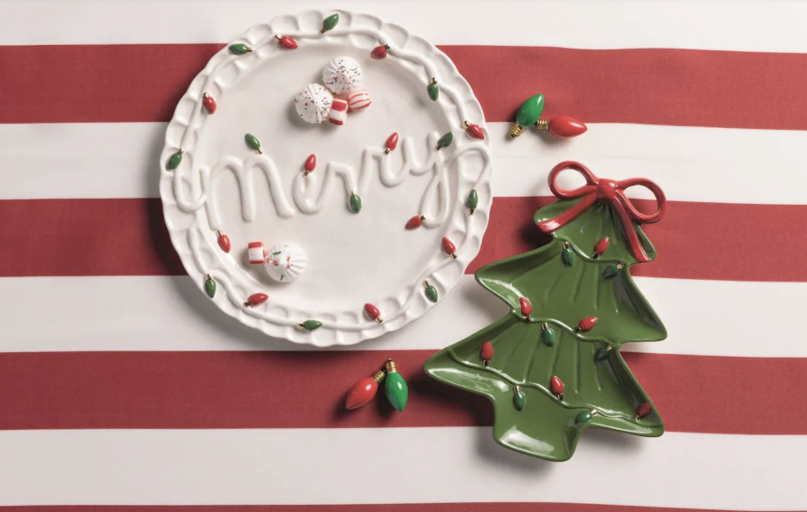 Merry & Tree Platter Set