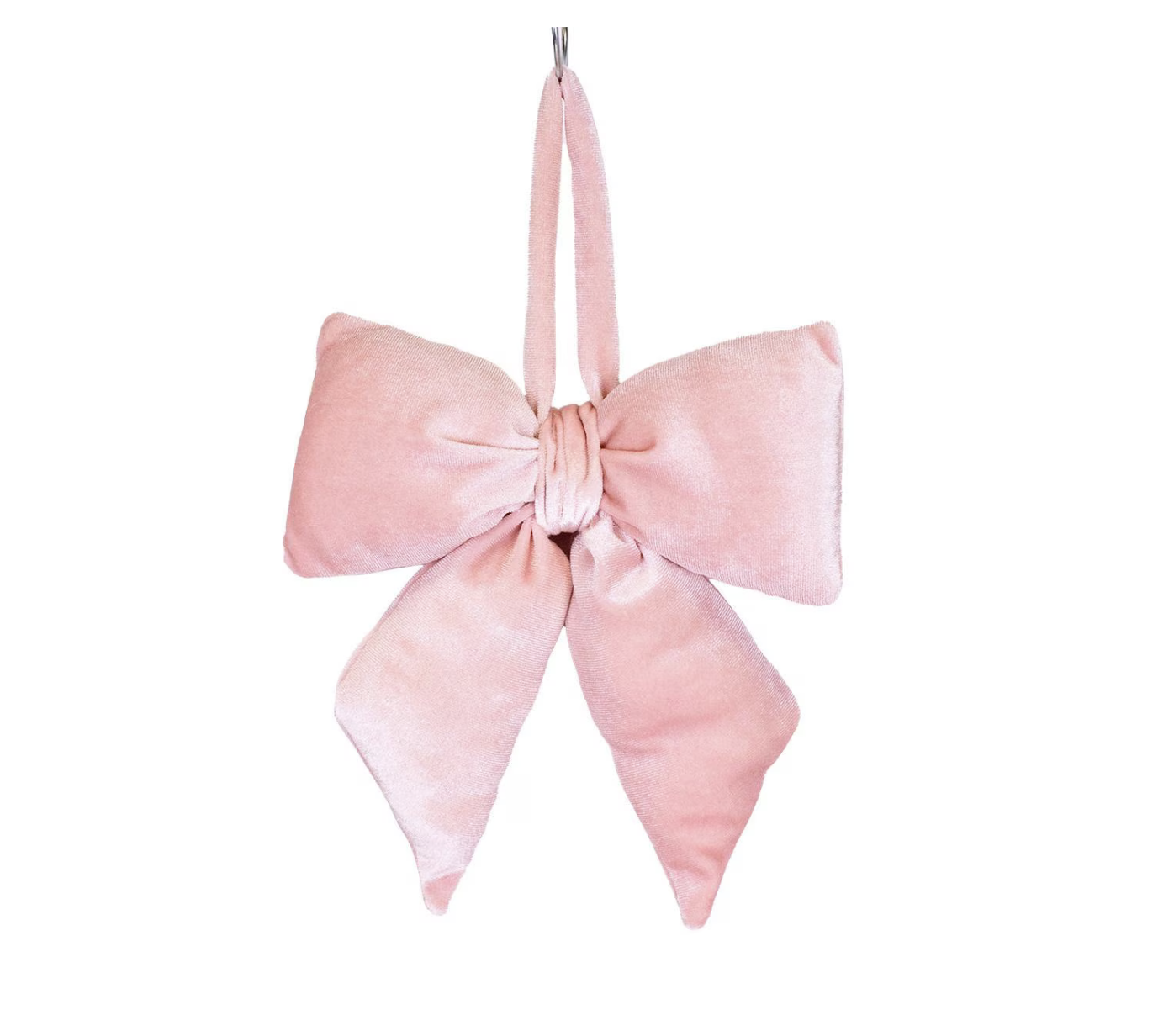 Evelyn Pink Bow Ornament 5x7