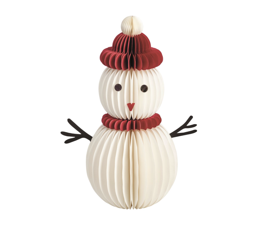 Large Paper Snowman Sitter