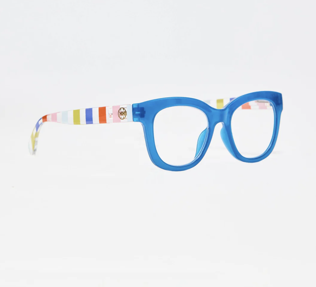Caroline Navy Stripe Readers