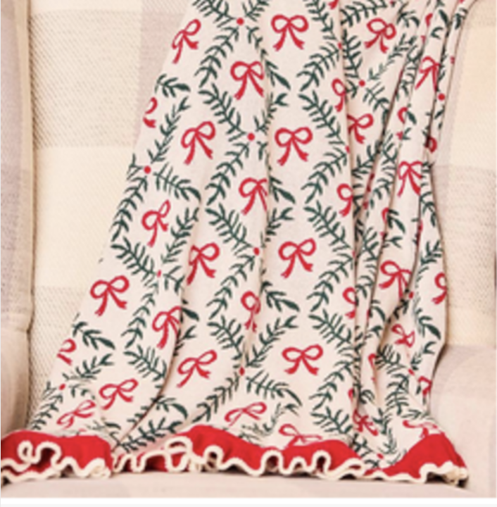 Holiday Trellis Blanket 50"x 60"
