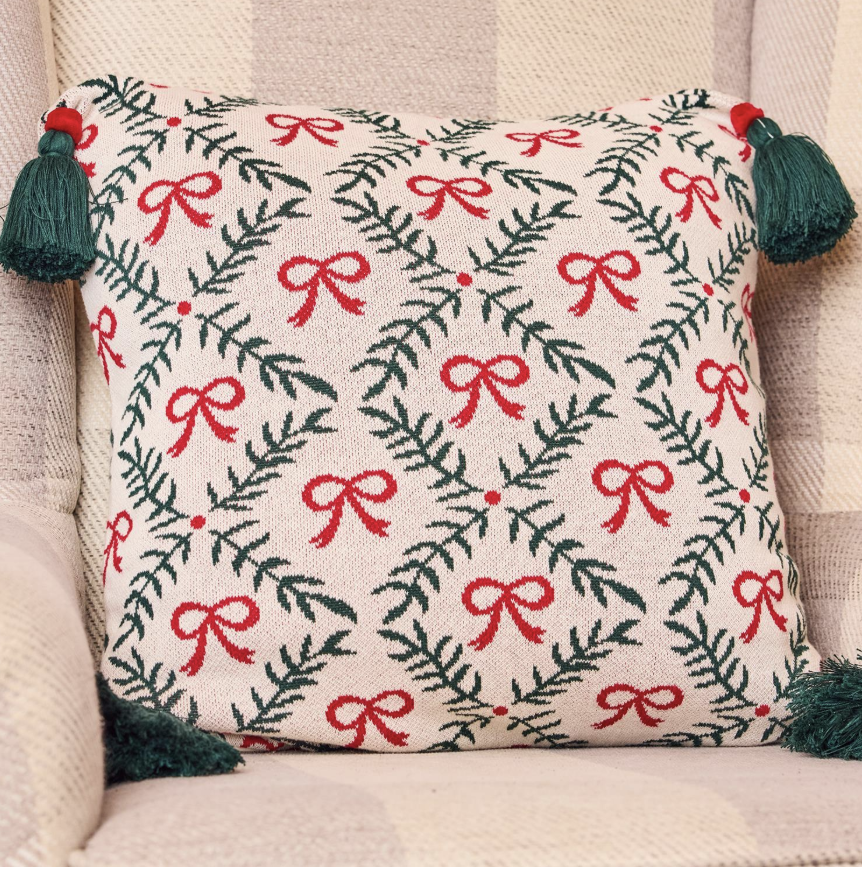 Holiday Trellis Square Pillow