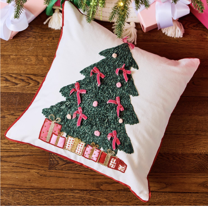 Whimsical Tree Square Pillow