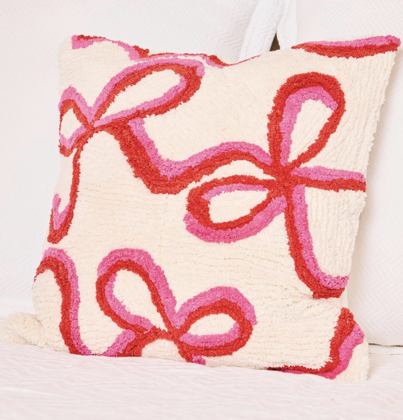 Whimsical Bows Square Pillow