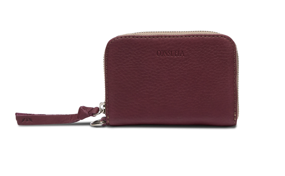 Plum Zippy Wallet